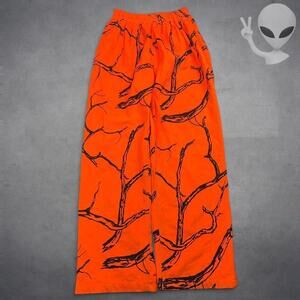 Game hide Hush Hide Pants Blaze Orange Large Camo Hunting Vintage Flared Bootcut